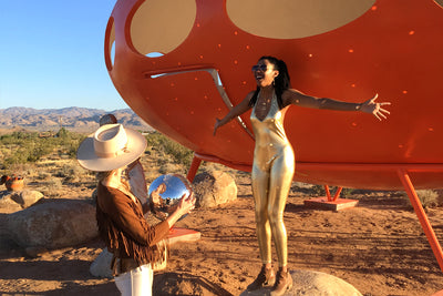 Behind the scenes at a magical photo shoot in Joshua Tree
