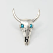 Longhorn Ring with Turquoise Eyes